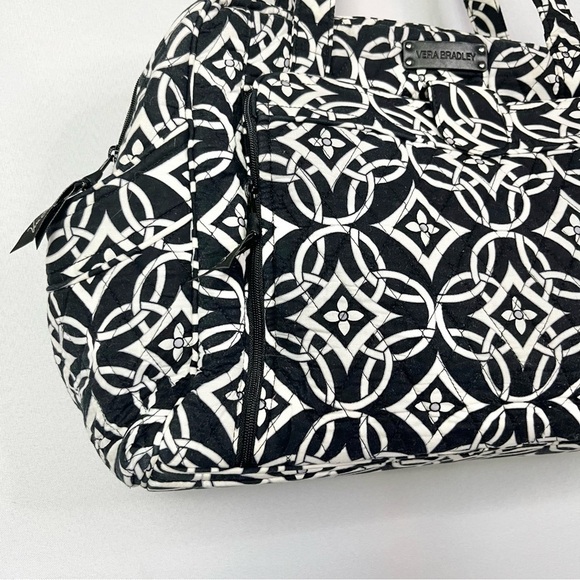 Vera Bradley Black & White Concerto Stroll Around Diaper Bag - Picture 8 of 11